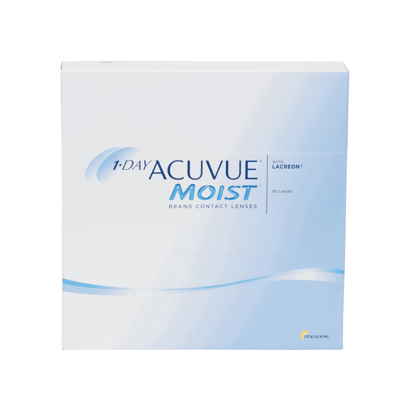 a box of acuvue moist brand contact lenses