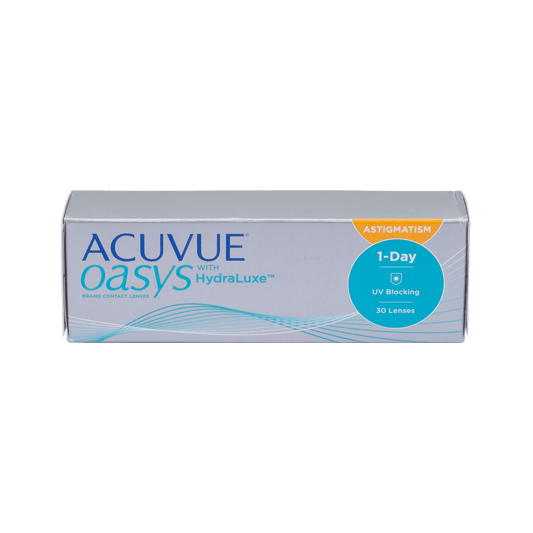 a box of acuvue oasys contact lenses for astigmatism