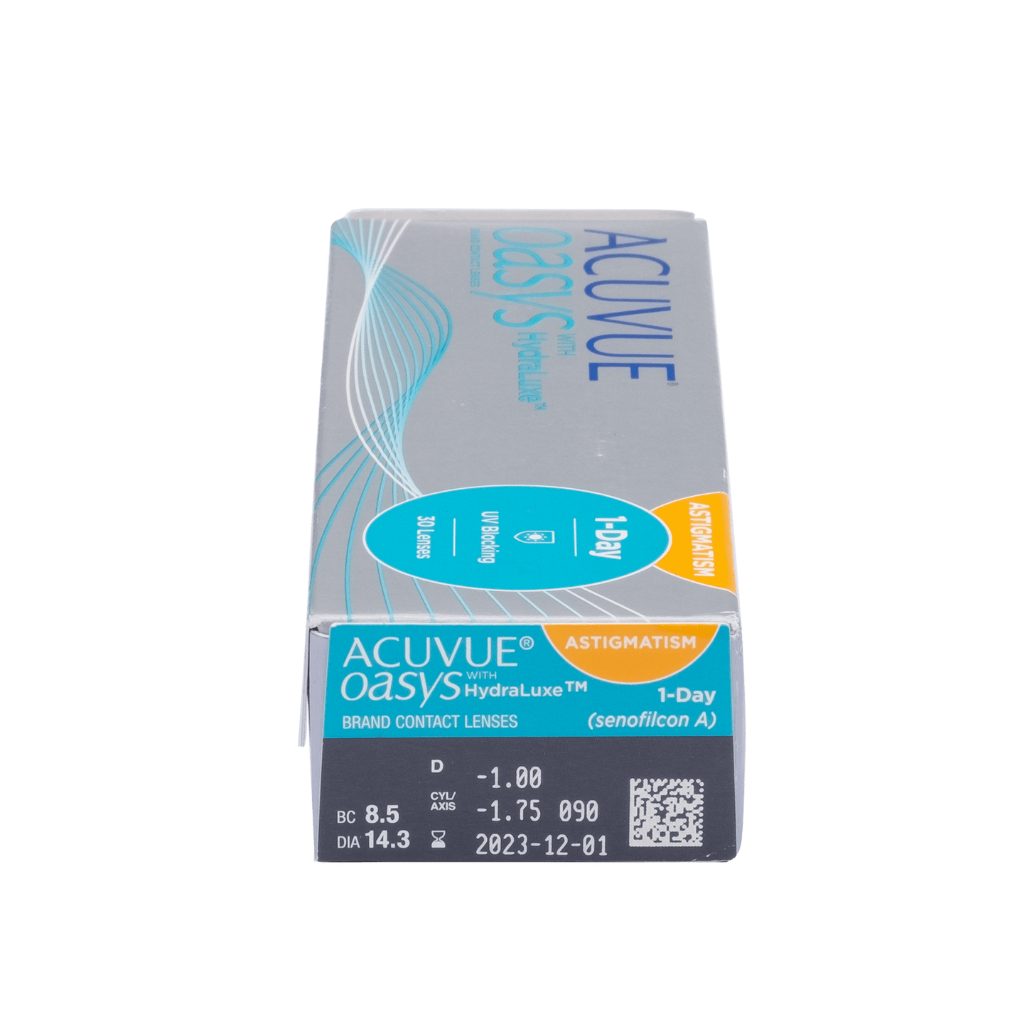 a box of acuvue oasis brand contact lenses