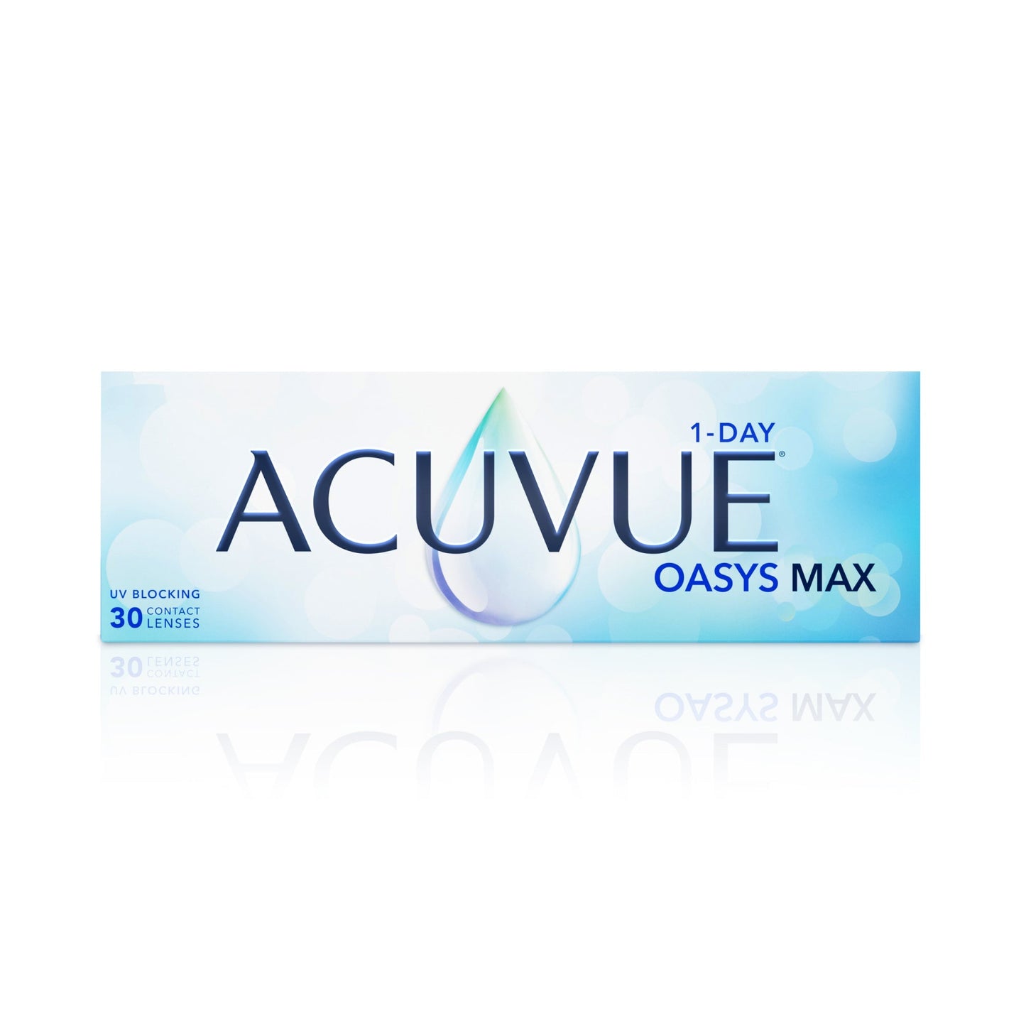 a box of acuvue oasys max contact lenses