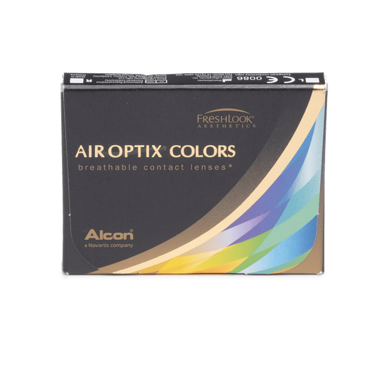 a box of air optix colors contact lenses by alcon