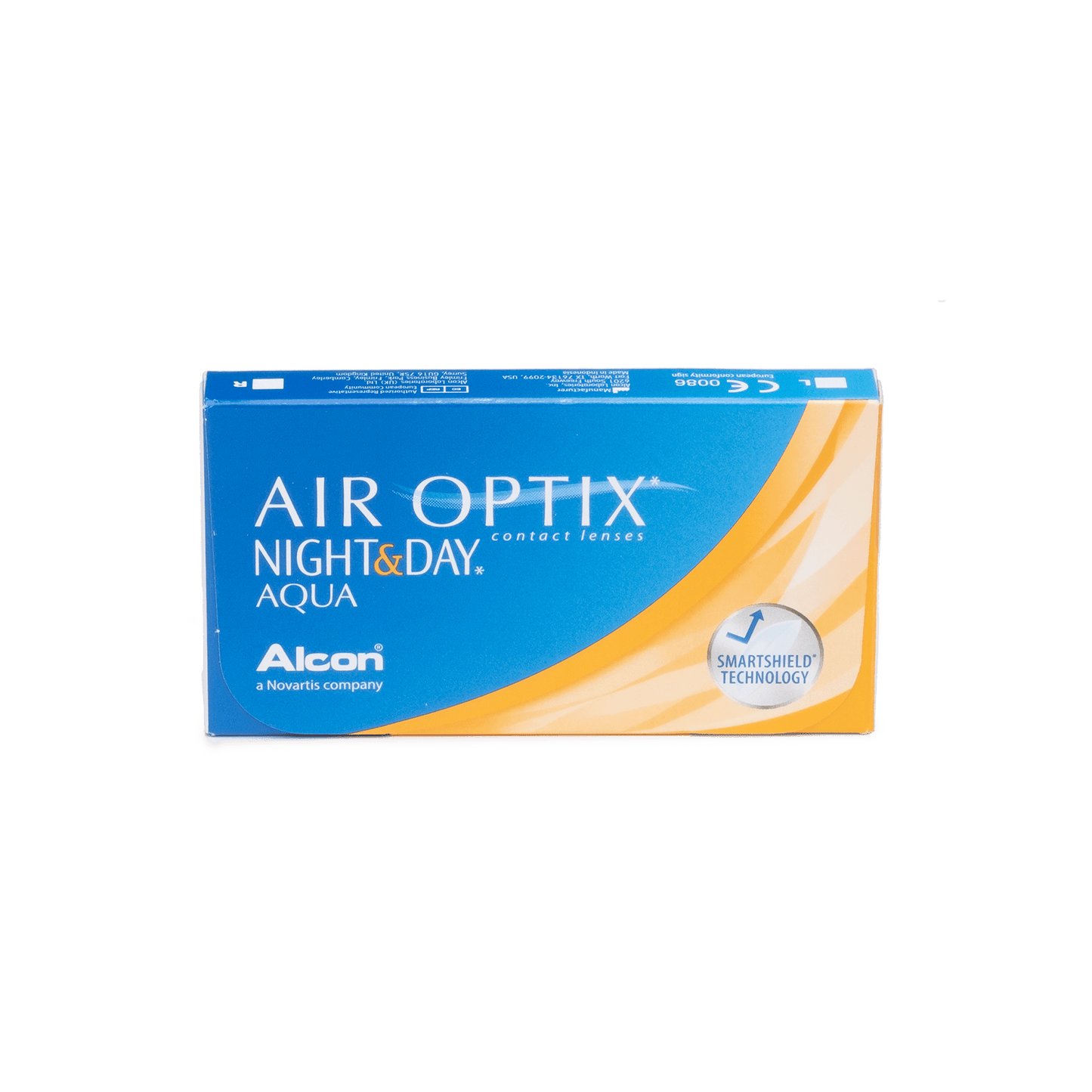 a box of air optix night and day aqua contact lenses