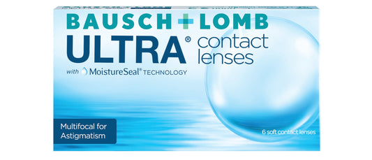 a box of bausch + lomb ultra contact lenses