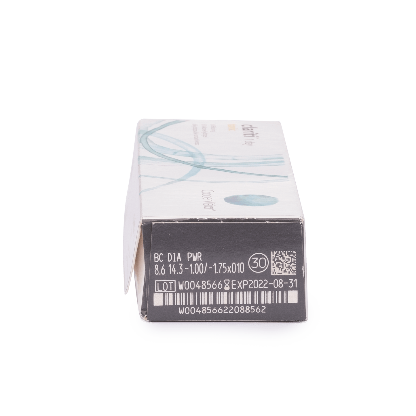 a box of contact lenses says bc dia pwr 8.6 14.3-100 / 1752010