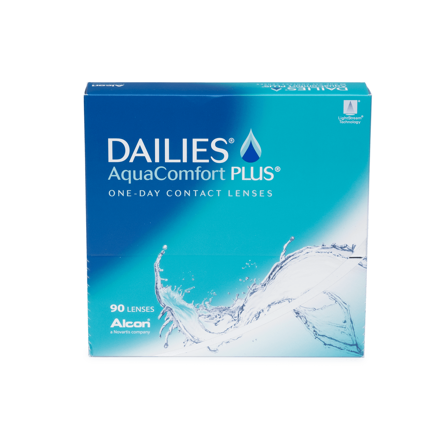 a box of dailies aquacomfort plus contact lenses
