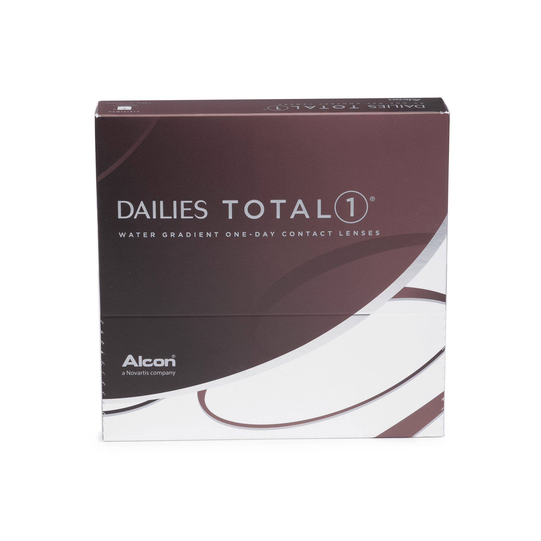 a box of dailies total 1 water gradient one day contact lenses