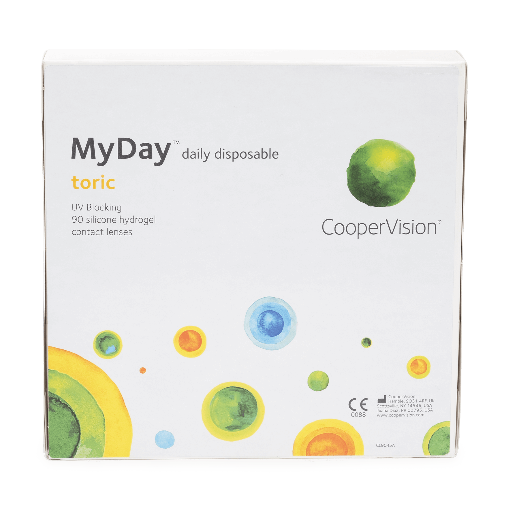 a box of myday daily disposable contact lenses
