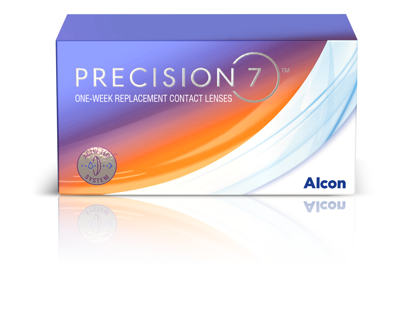 a box of precision 7 contact lenses by alcon
