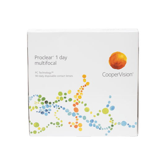 a box of proclear 1 day multifocal contact lenses