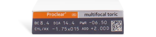 a box of proclear multifocal toric contact lenses
