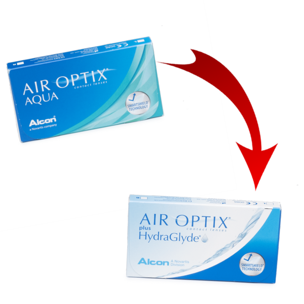 Air Optix Aqua switching to Air Optix HydraGlyde