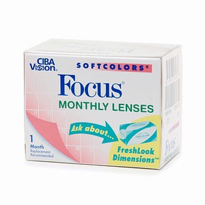 Focus Monthly Softcolors Contact Lenses 6 pack